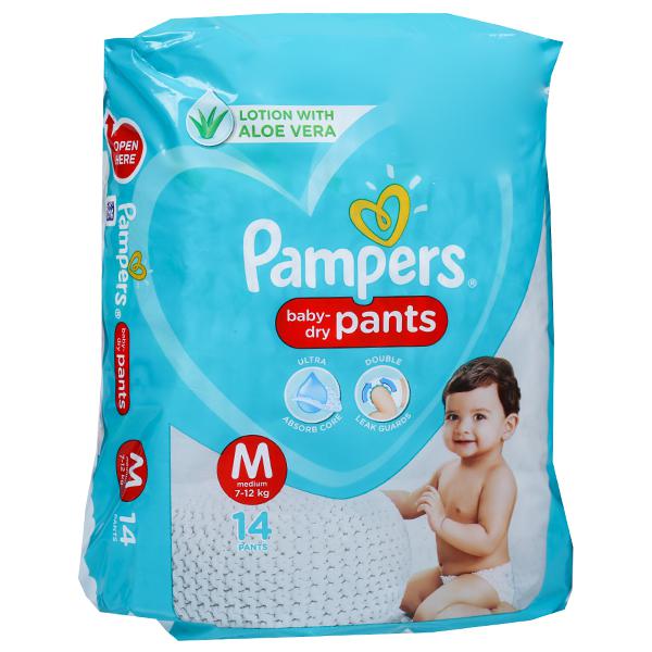 PAMPERS BABY DRY M 7-12kg 14 PANTS